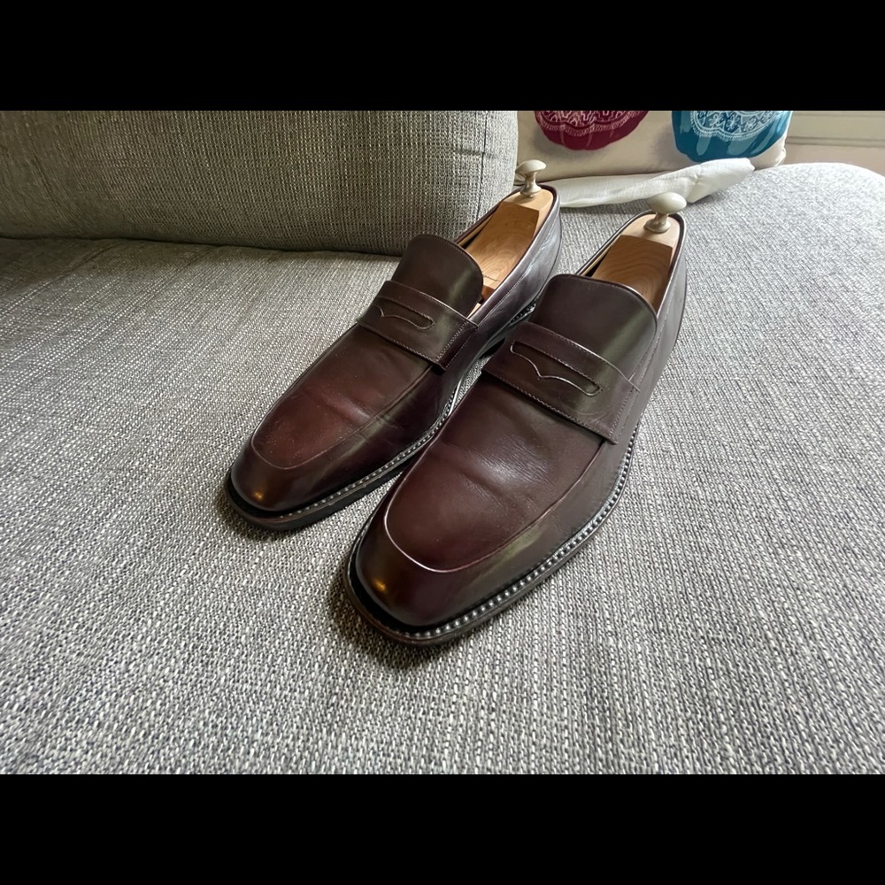 Cole Haan Collection Brown Leather Men’s Penny Loafers Dress Shoes Size 13 M